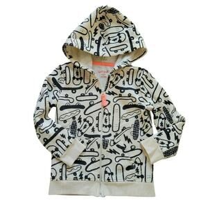 Cat & Jack Skateboard Print Zip-Up Hoodie